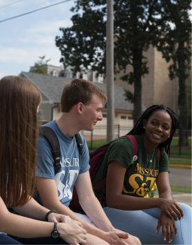 Students talking